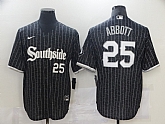 White Sox 25 Jeff Abbott Black 2021 City Connect Cool Base Jersey,baseball caps,new era cap wholesale,wholesale hats